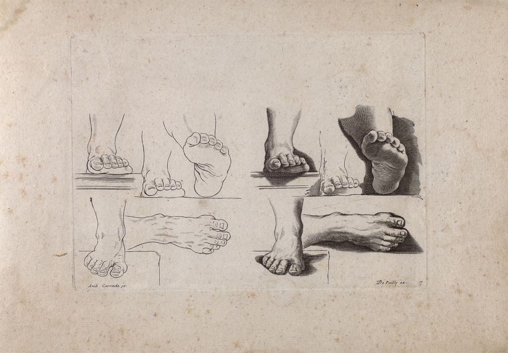 Imagen de Livre de portraiture d'Anib. Carrache, Paris: chez De Poilly, después de 1669.  Bord/184